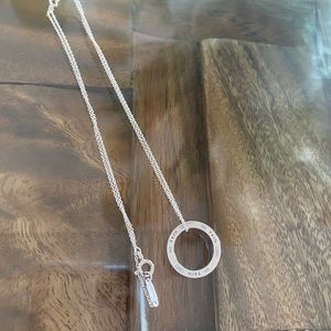 Tiffany & Co 1837 Silver Circle Necklace